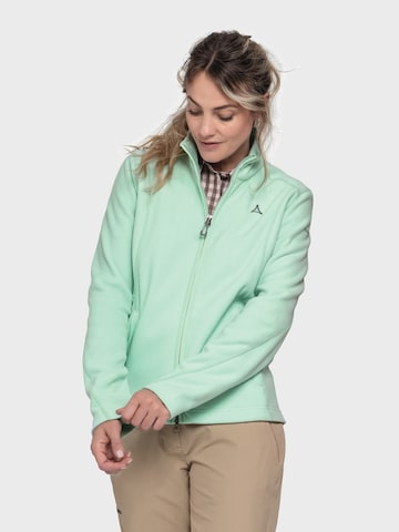 Veste en polaire fonctionnelle 'Leona3' Schöffel en vert : devant