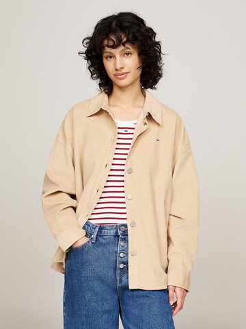 Tommy Jeans Blouse in Beige: voorkant