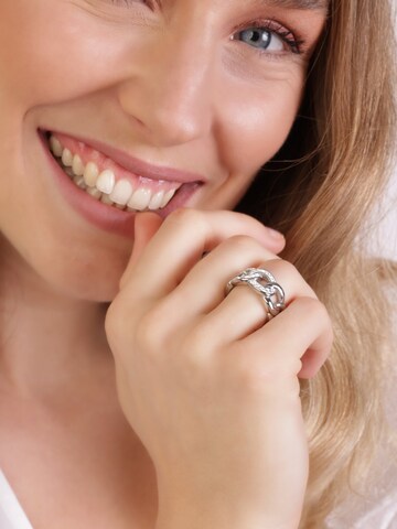 Lucardi Ring in Silver