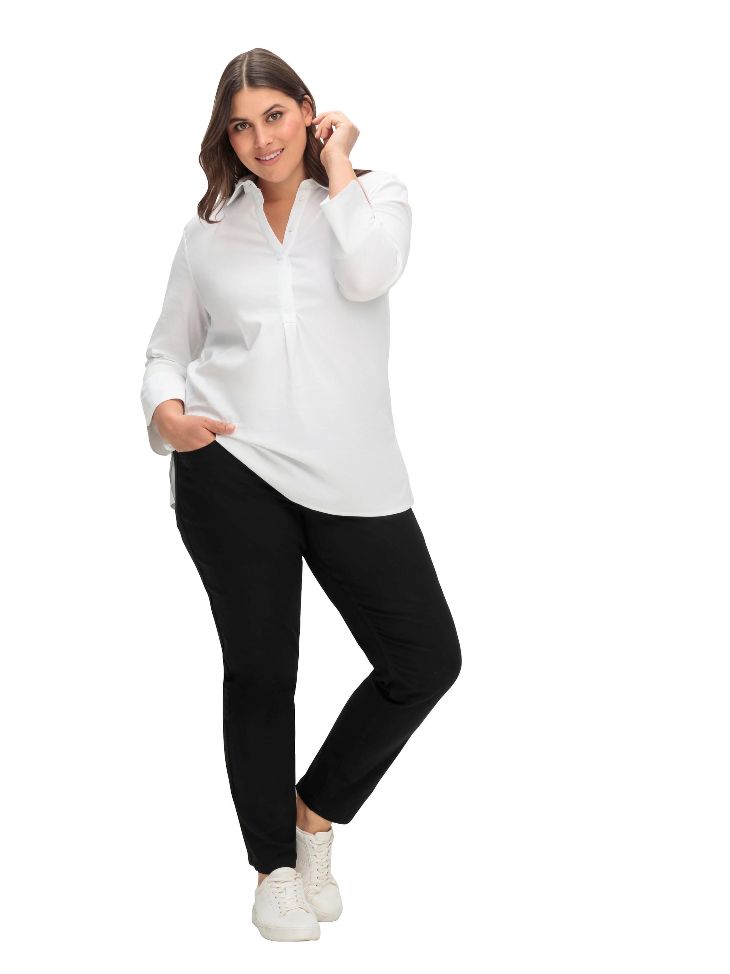 SHEEGO Liibuv Teksapüksid, värv must