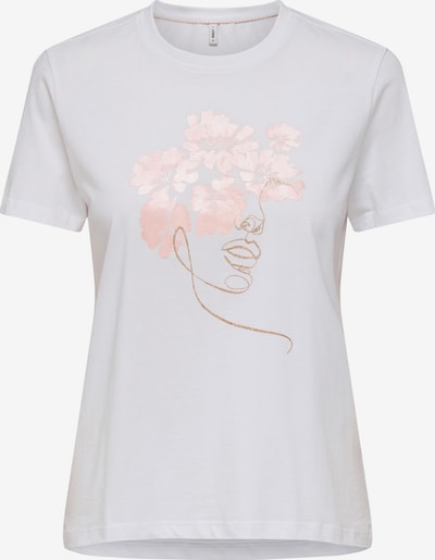 Marškinėliai 'ONLKITA' iš ONLY, spalva – Auksas / rožių spalva / balta, Prekių apžvalga