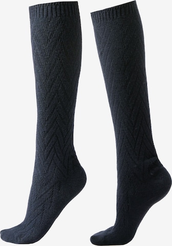 CALZEDONIA Kniestrümpfe in Blau: Vorderseite