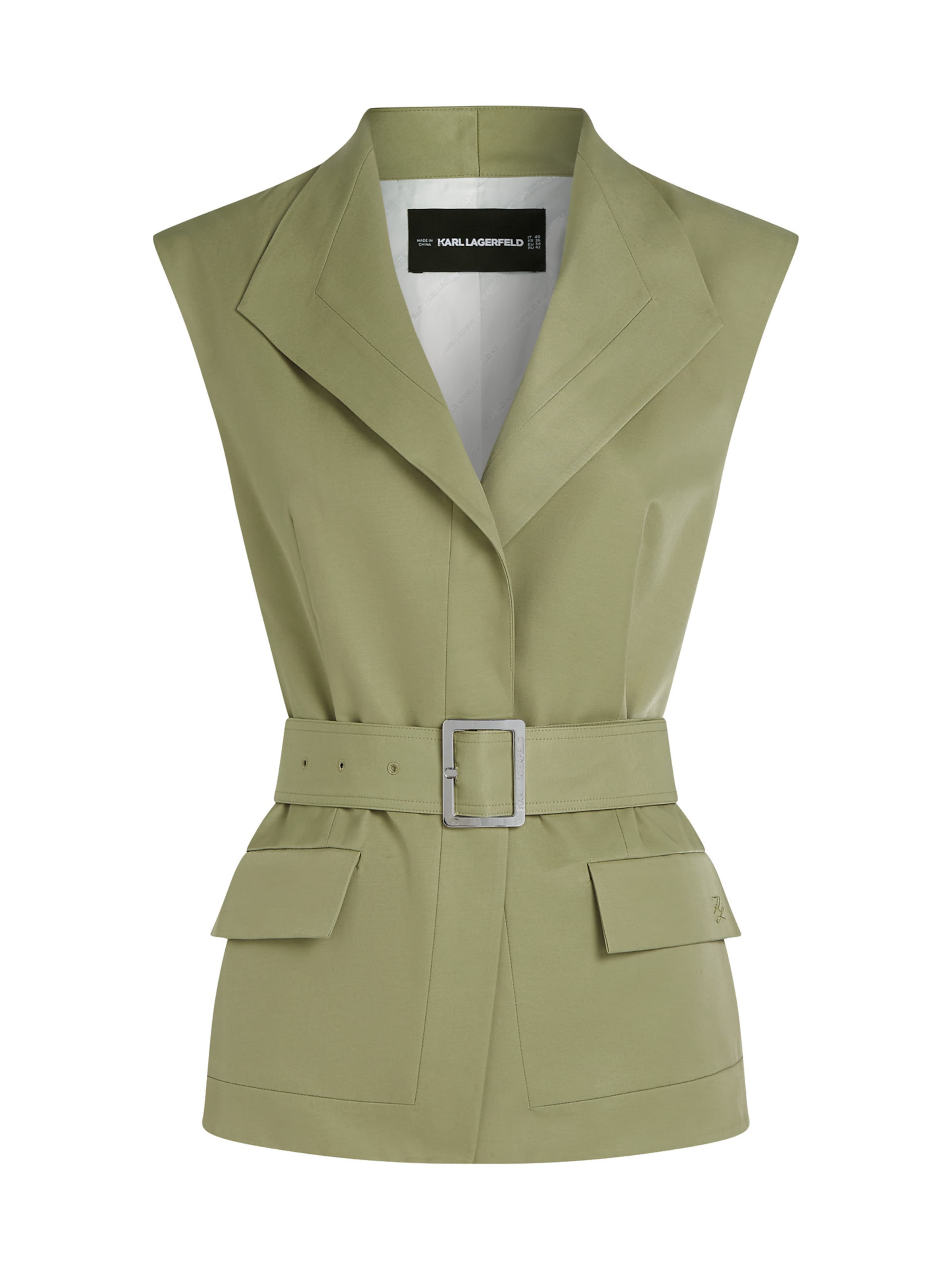 Karl Lagerfeld Γιλέκο σε πράσινο: μπροστά