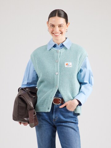 Gilet in maglia di AMERICAN VINTAGE in verde: frontale