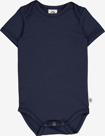 Tutina / body per bambino 'Kurzarm' di Müsli by GREEN COTTON in blu: frontale