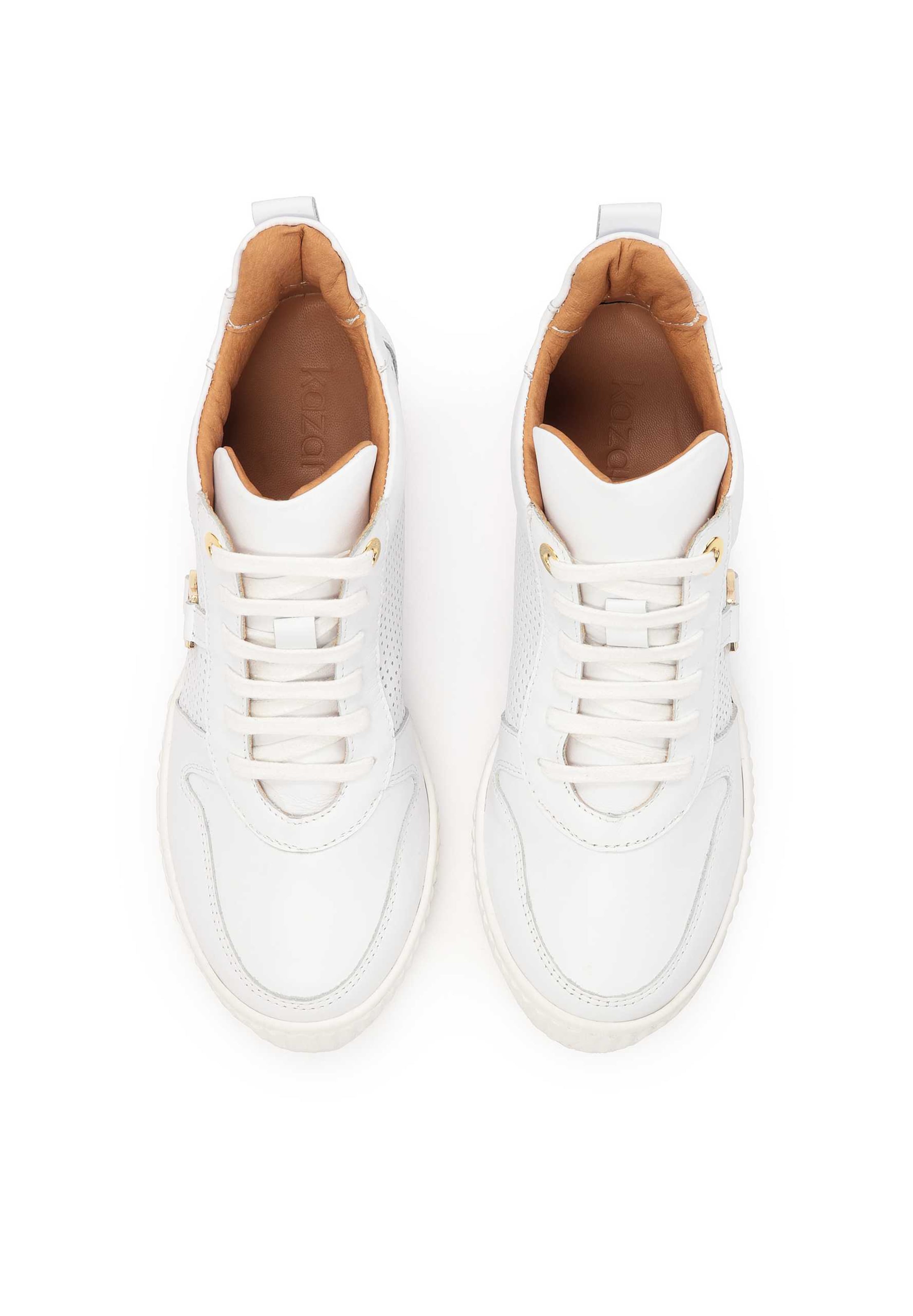 Kazar Kõrged ketsid, värv valge: eest vaates