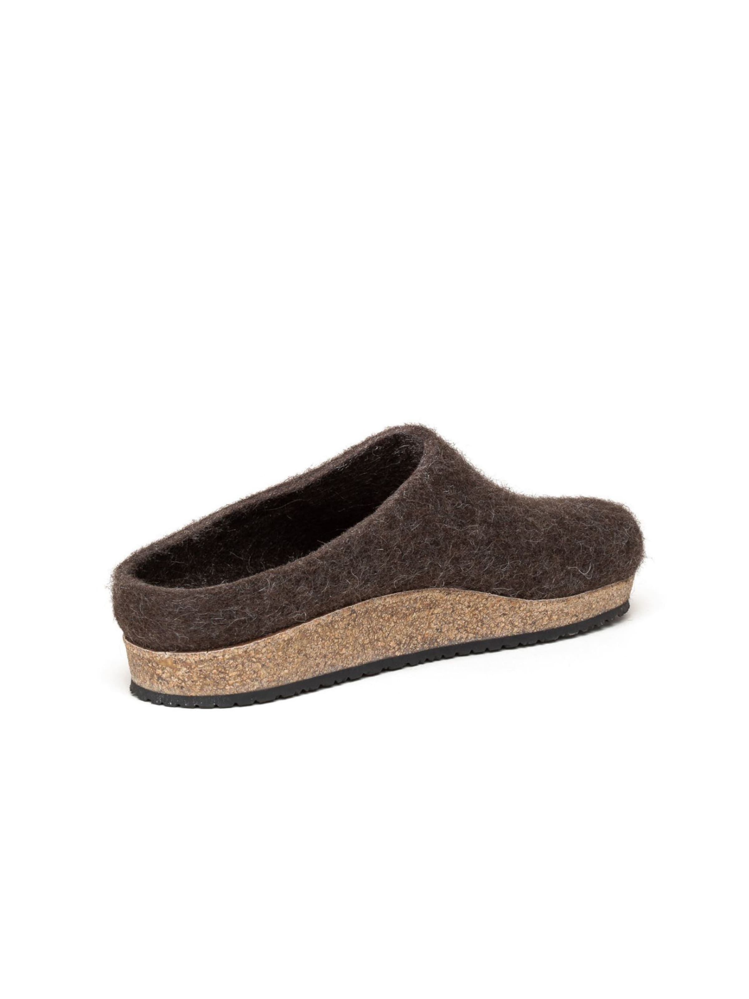 Stegmann Clogs 'Filzclogs 108 Stegmann Natur Yak'‌‌‌‌ in Braun