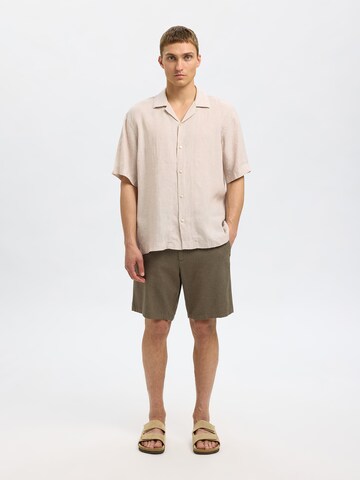 SELECTED HOMME regular Παντελόνι τσίνο 'SLHBRODY' σε πράσινο