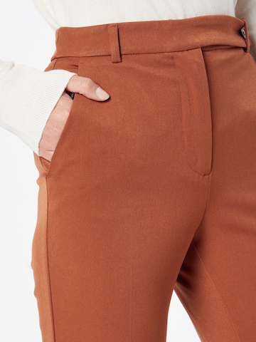 Sisley Regular Trousers with creases in Brown