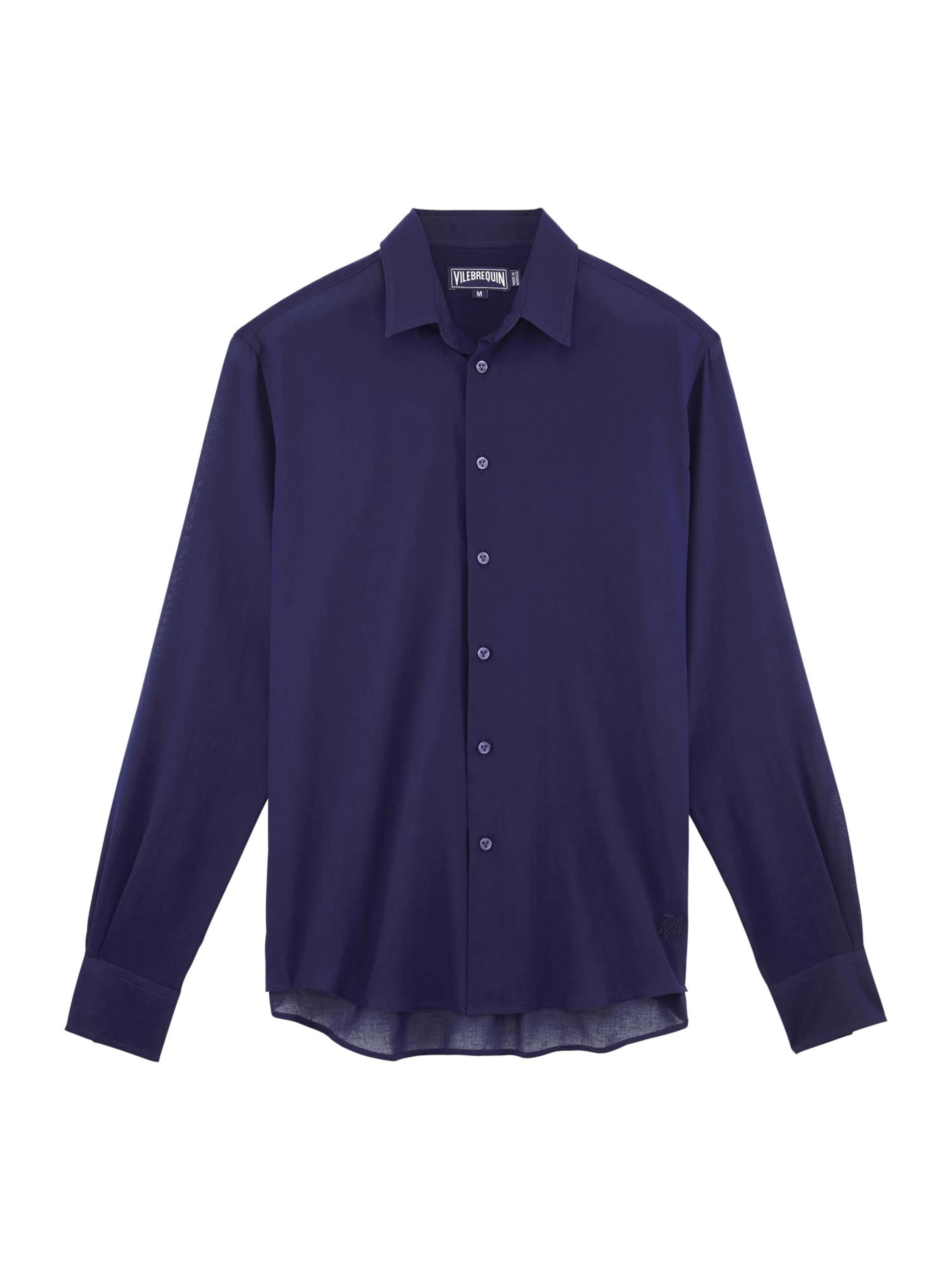 Vilebrequin Overhemd in Blauw: voorkant