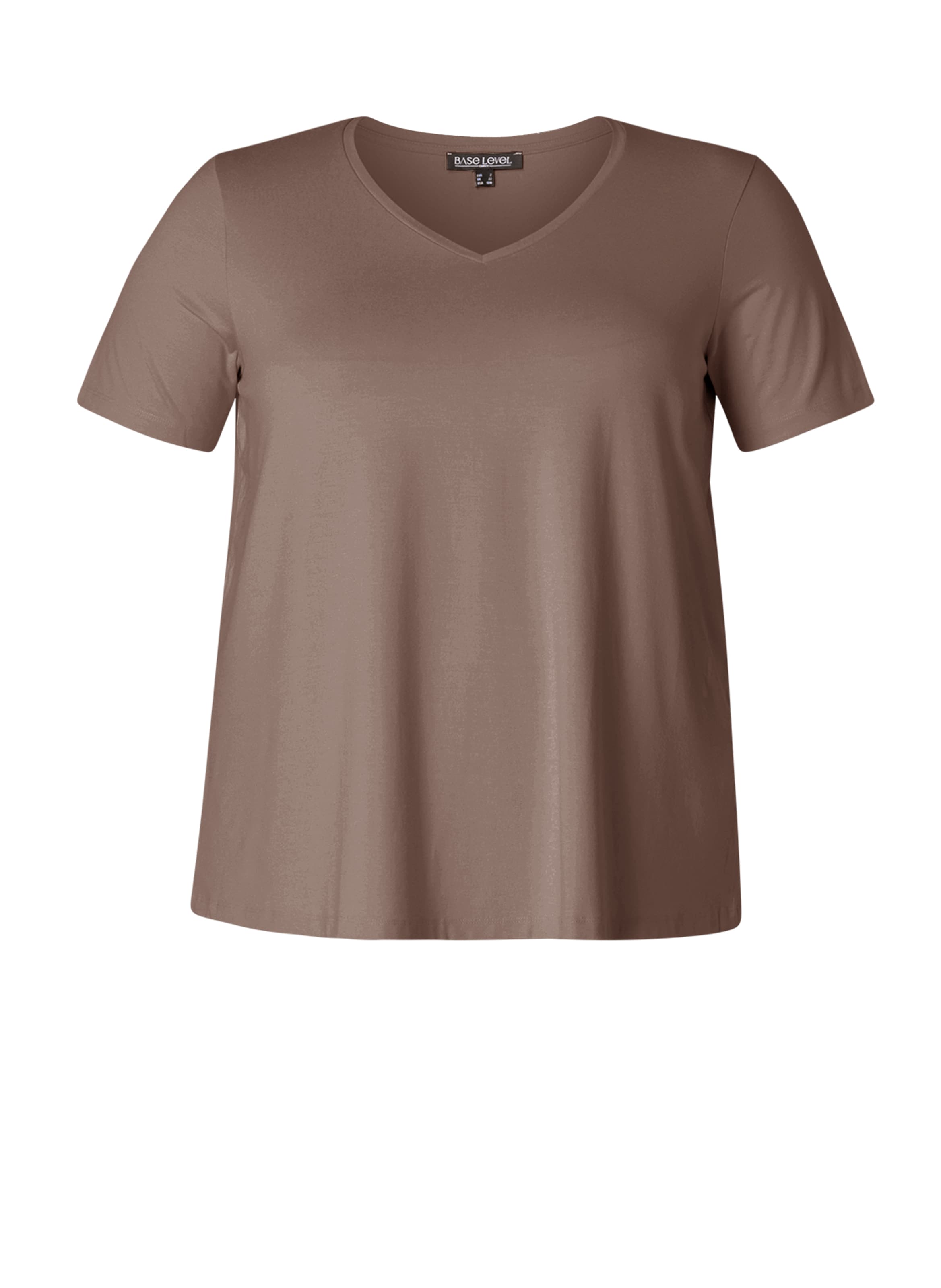 BASE LEVEL CURVY Shirt 'Alba' in Grey: front