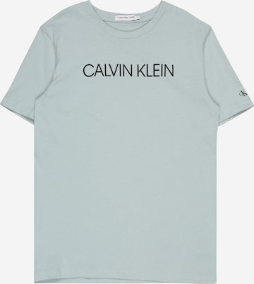 Calvin Klein Jeans Tričko – modrá: přední strana