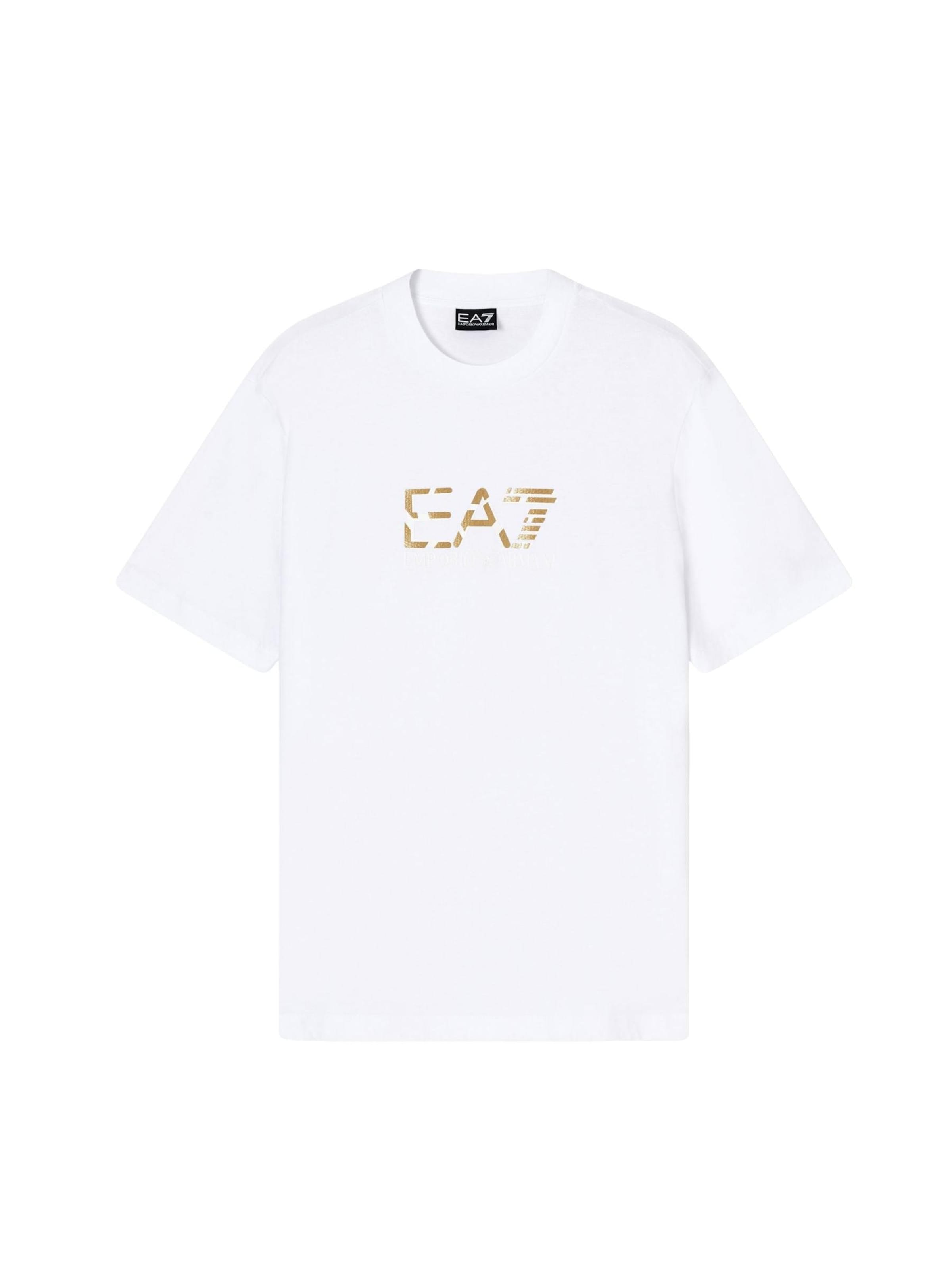 EA7 Emporio Armani - Camiseta 'EA7 EMPORIO ARMANI JERSEY T-SHIRT T-Shirt e Polo' en blanco: frente
