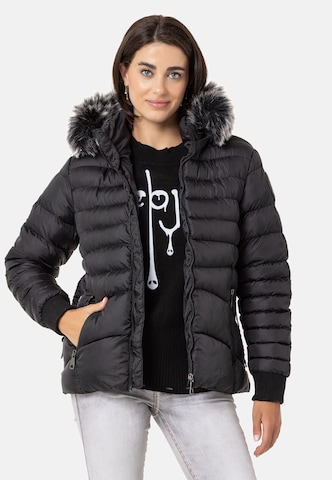 Veste d’hiver CIPO & BAXX en noir : devant