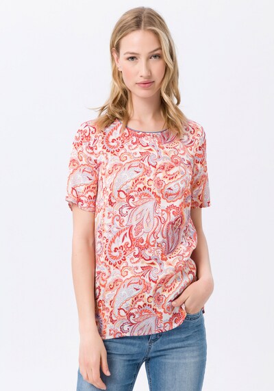 Peter Hahn Kurzarmbluse Blusen Shirt Zum Schlupfen In Mischfarben Rot About You