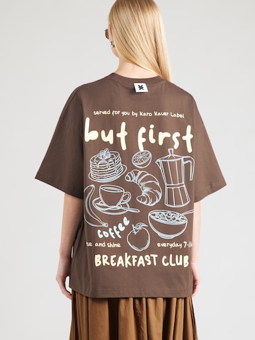 Karo Kauer Póló 'Breakfast' - bézs: elől