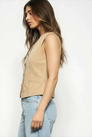 Gilet ' Lederweste ' di FREAKY NATION in bianco