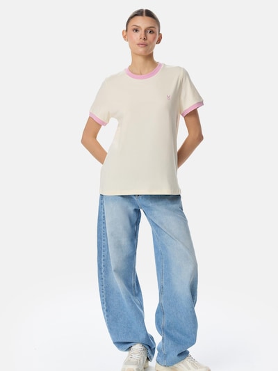 Cardio Bunny T-shirt 'CONTRAST TRIM' en XS en crème, Vue avec produit
