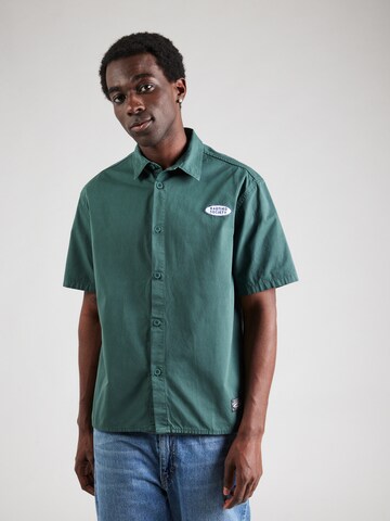 Kaotiko Regular fit Button Up Shirt 'DEVIL'S VALLEY' in Green