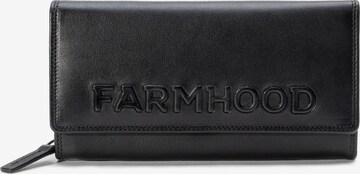 Farmhood Wallet in Black: front