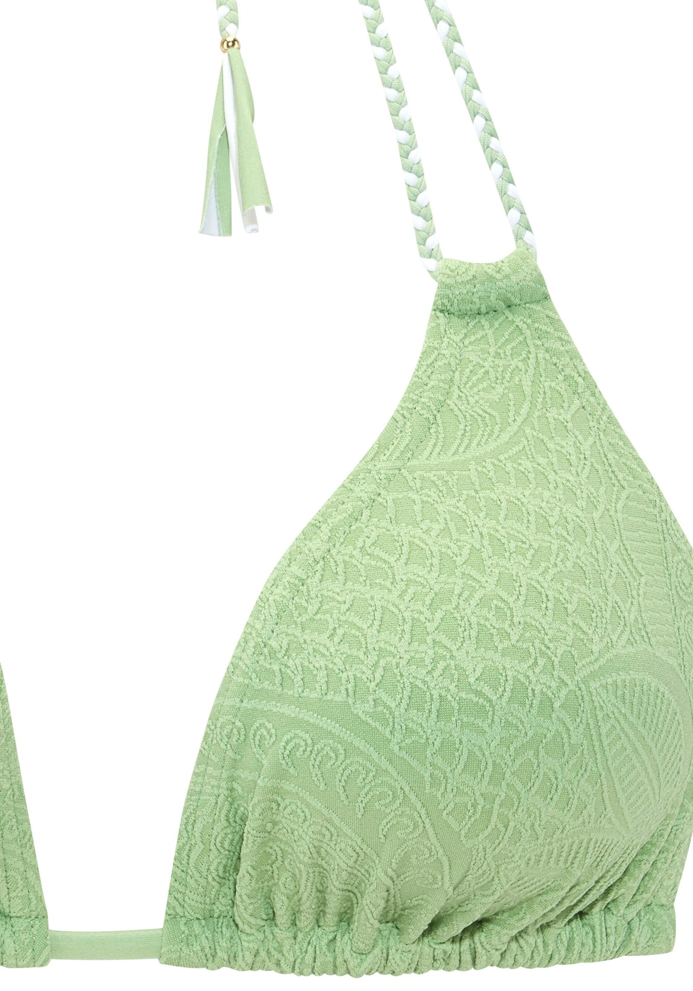 s.Oliver Triangel Bikinitop in Grün
