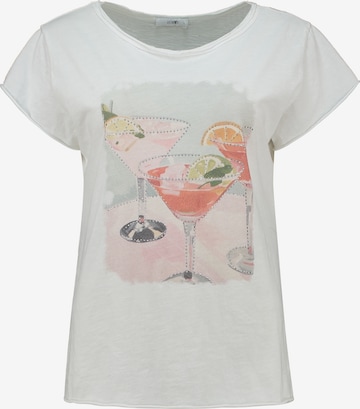 Hailys - Camiseta 'Sv44enja' en blanco: frente