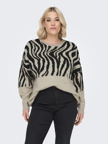 Pull-over 'CARJade' ONLY Carmakoma en gris : devant