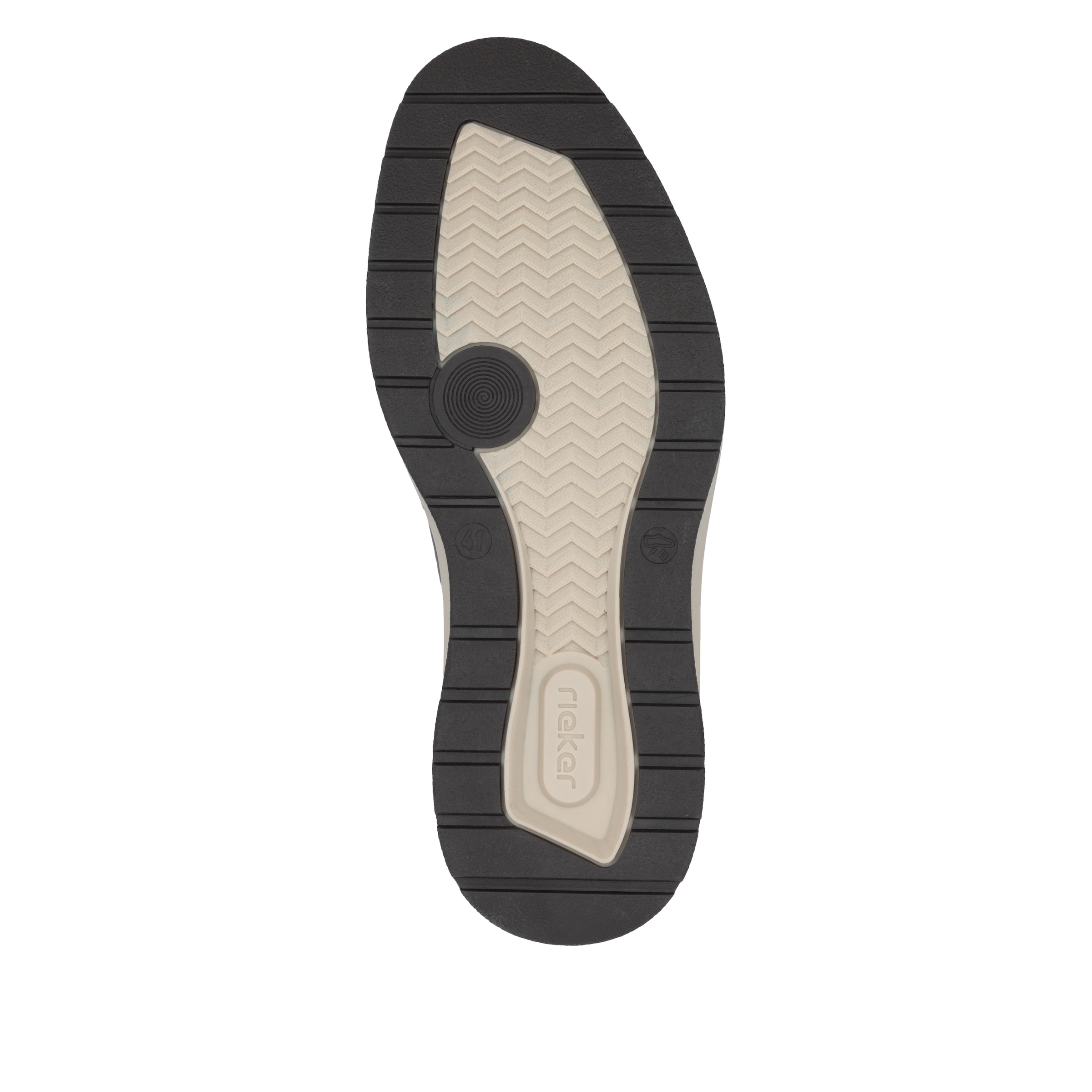 Chaussure à lacets Rieker en noir