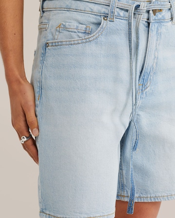 WE Fashion Широкий Джинсы в Синий