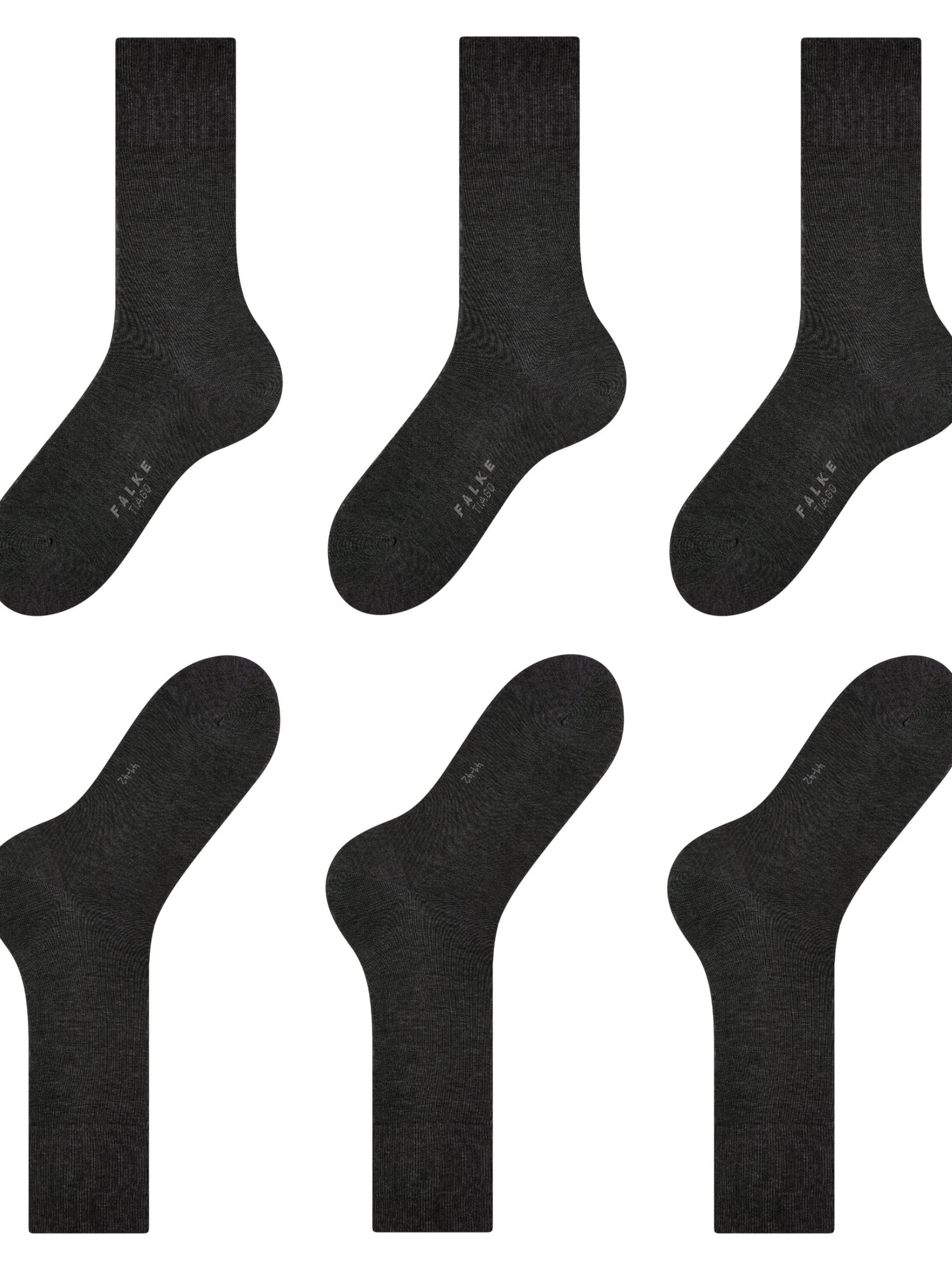 FALKE Socks 'Tiago 3-Pack' in Grey