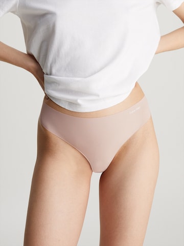 Calvin Klein Underwear String in Beige: voorkant