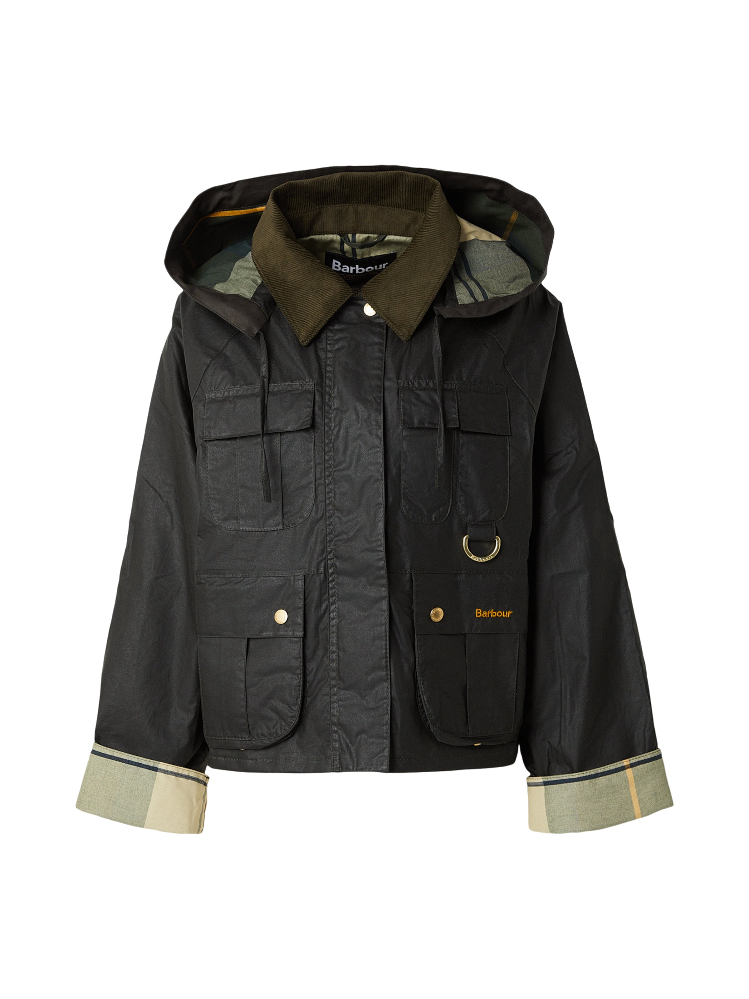 Barbour Prehodna jakna 'Liza' | antracit / kaki / oliva / pastelno zelena barva, Prikaz izdelka