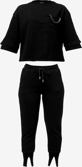 Tom Barron Freizeitanzug in schwarz, Produktansicht