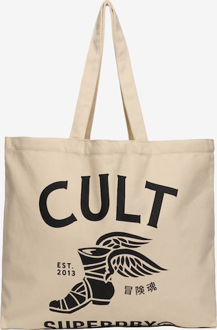 Cabas 'Cult' Superdry en beige : devant