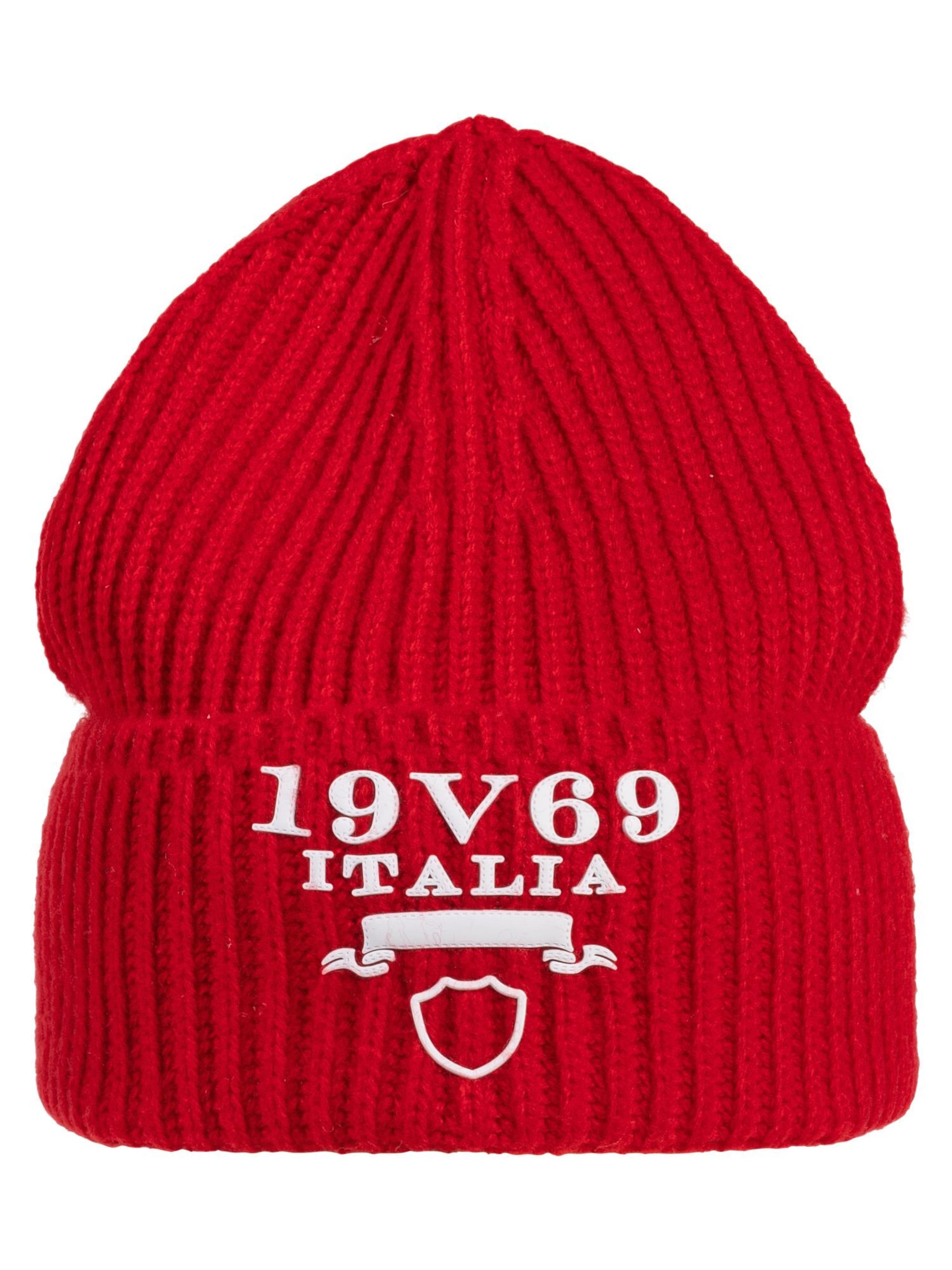 19V69 ITALIA Muts in Rood: voorkant