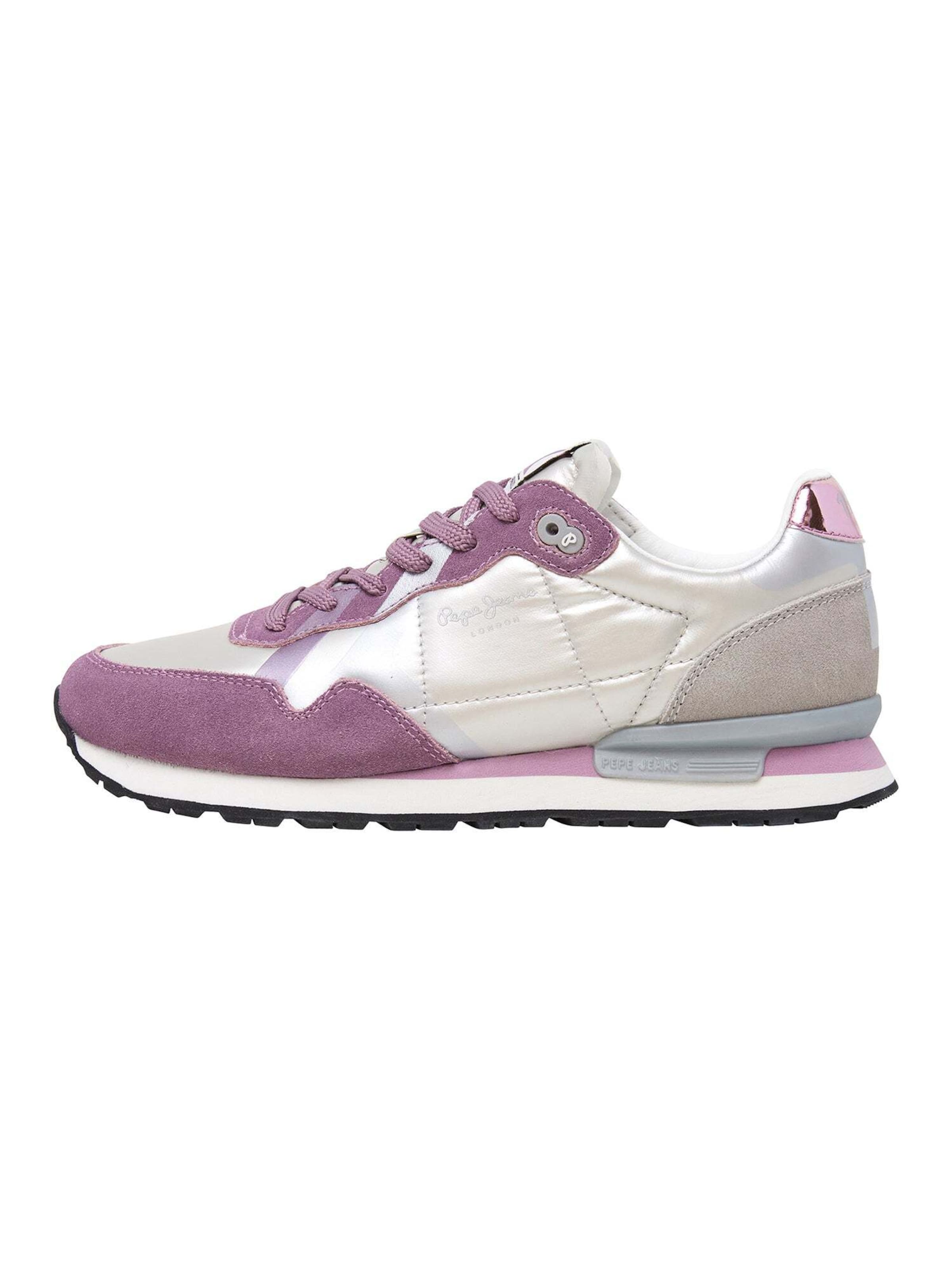 Pepe Jeans Platform trainers in Purple: front