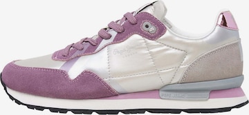 Pepe Jeans Sneakers laag in Lila: voorkant
