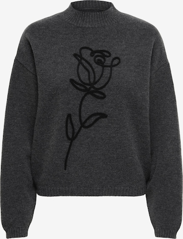 ONLY Пуловер 'ONLROSE' в сиво: отпред