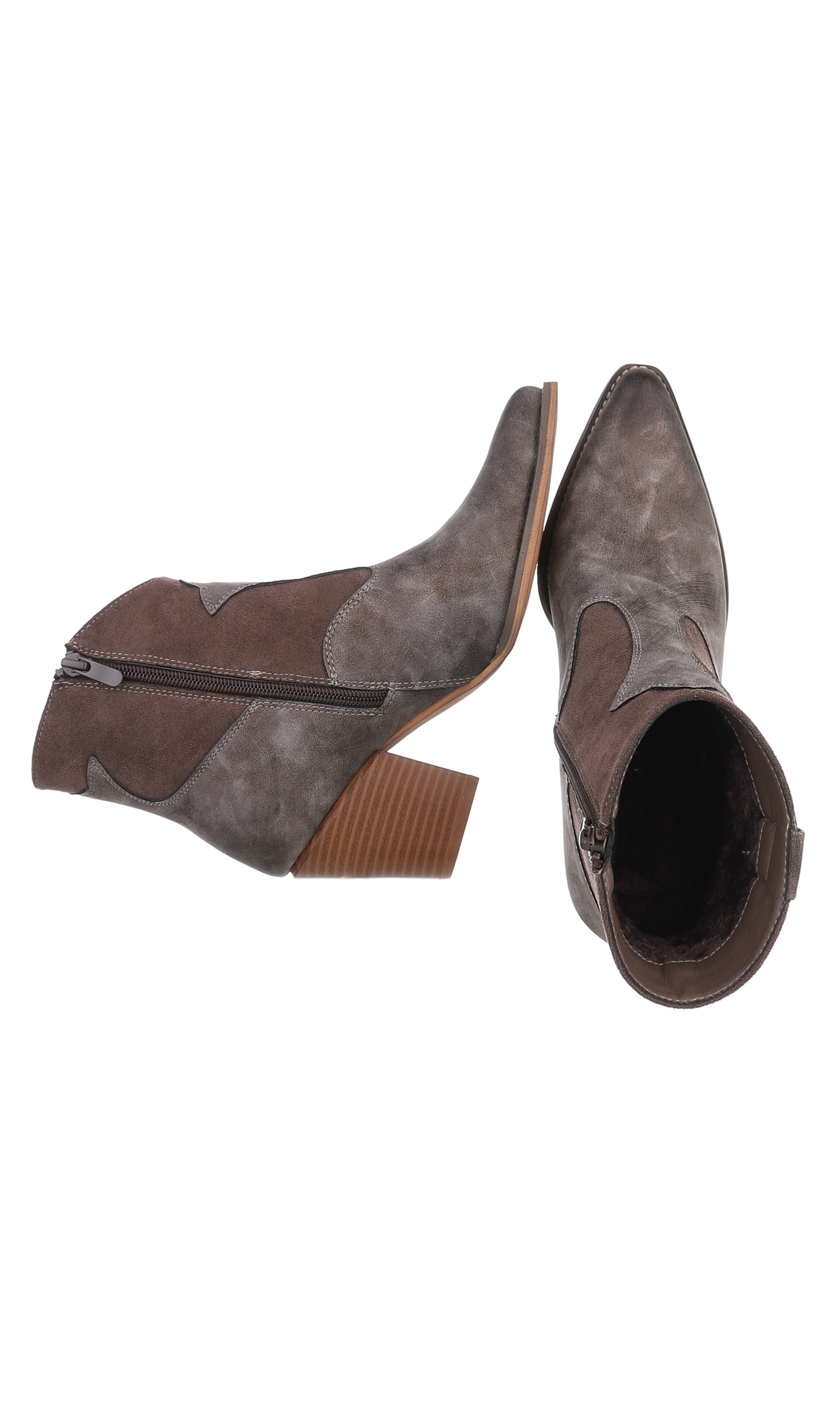 Ital-Design Cowboystiefel in Braun