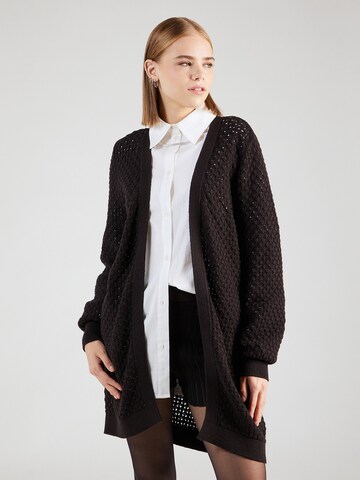 Cardigan QS en noir : devant