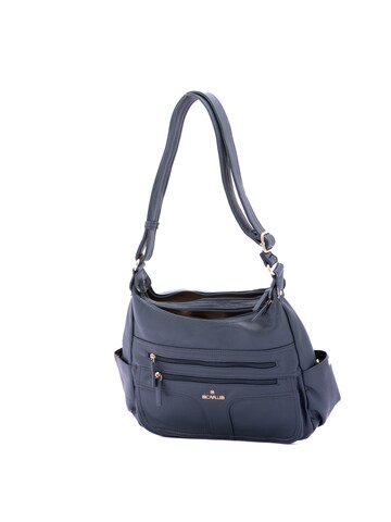Borsa a spalla 'Borsa a Spalla Donna Ecopelle - Zip e Tasche Multiple' di B. Cavalli in blu