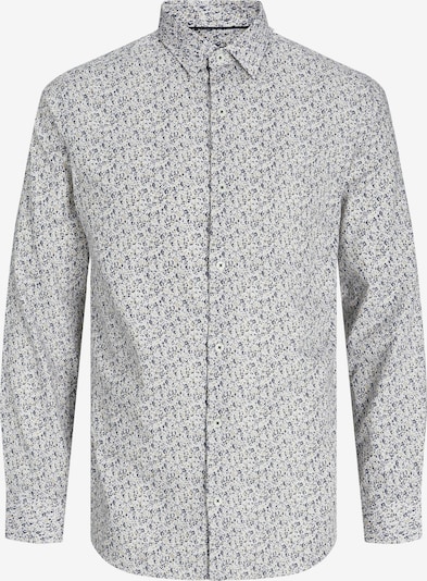 JACK & JONES Button Up Shirt 'Nordic' in marine blue / Olive / White, Item view