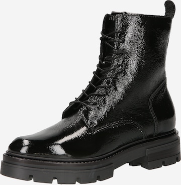 MJUS حذاء كاحل برباط 'BEATRIX' بلون أسود: الأمام