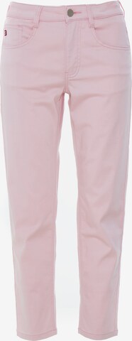 BIG STAR Slim fit Chino Pants ' LUCIA ' in Pink: front