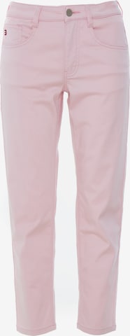 BIG STAR Slimfit Chinohose ' LUCIA ' in Pink: predná strana