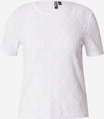 PIECES Koszulka 'SANNI' w kolorze biały: przód