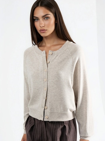 Busem Strickjacke in Beige: Vorderseite