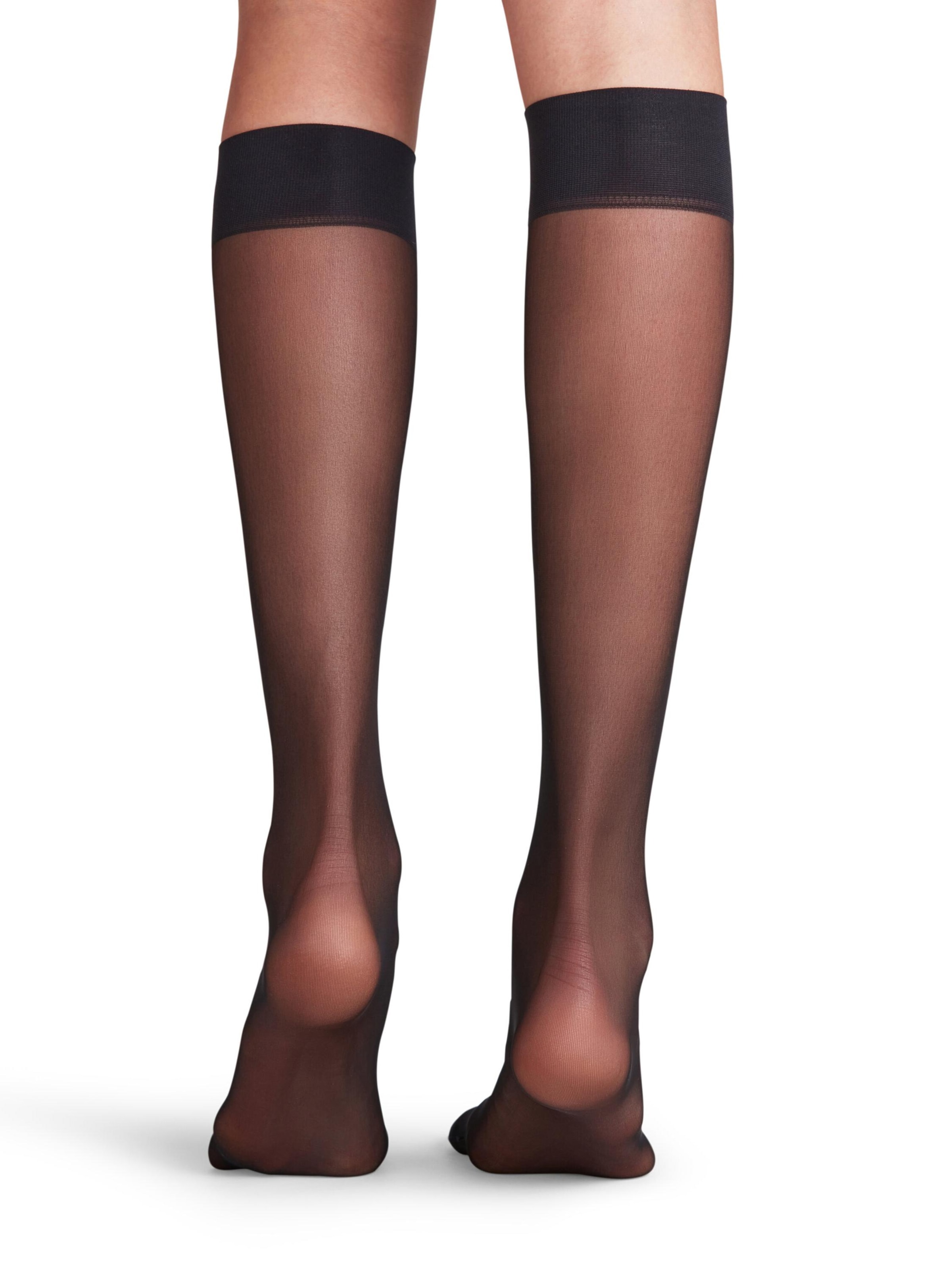FALKE Over the Knee Socks 'Matt Deluxe' in Black
