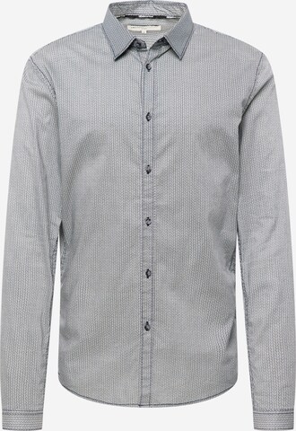 TOM TAILOR DENIM Button Up Shirt in Blue: front