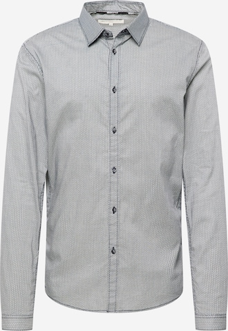 TOM TAILOR DENIM Button Up Shirt in Blue: front